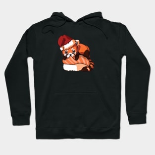 Red Panda Salmon Sushi Christmas Hoodie